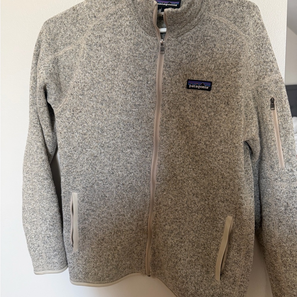 Patagonia Heathered Gray Zip-Up Jacket